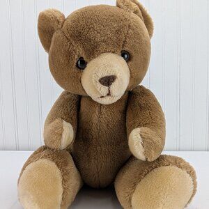 Vintage Balloon Club Brown Teddy Bear Plush 18" Stuffed Animal Fully Jointed